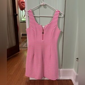 Lilly Pulitzer Pink and White Striped Dress